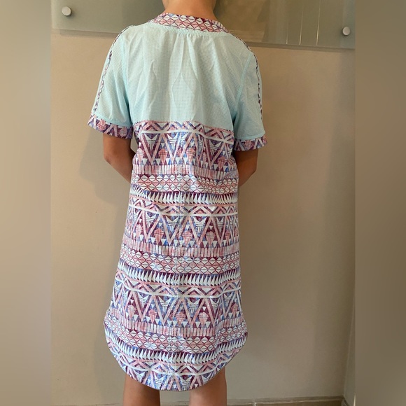 Ivivva by Lululemon geometric print short sleeve dress size 12 - Picture 5 of 10